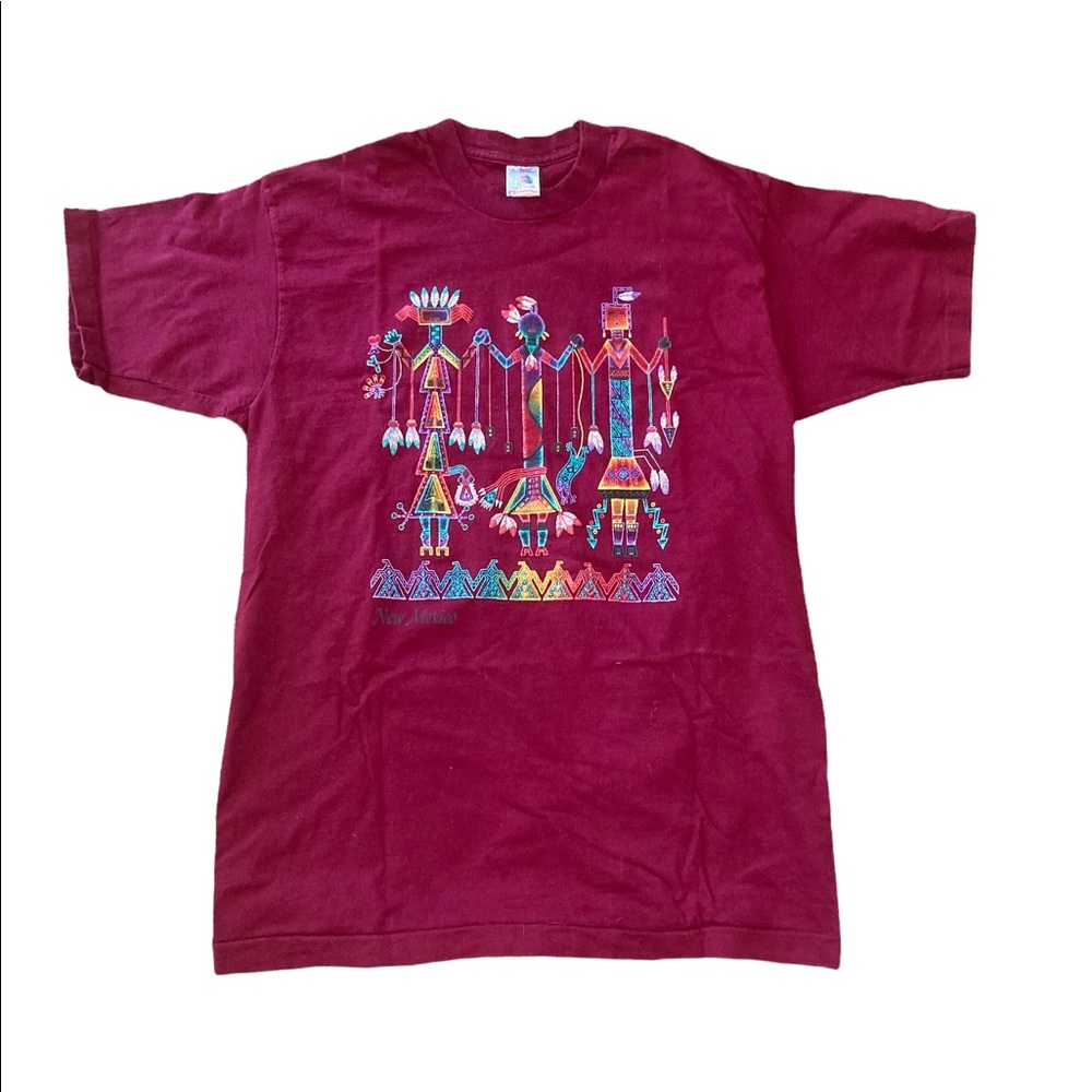 Vintage New Mexico T-Shirt Size L Adult 90s Graphic Tee Single Stitched.